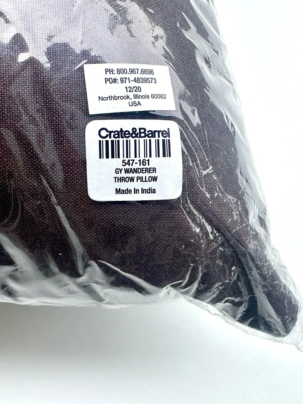 Crate&Barrel charcoal gray